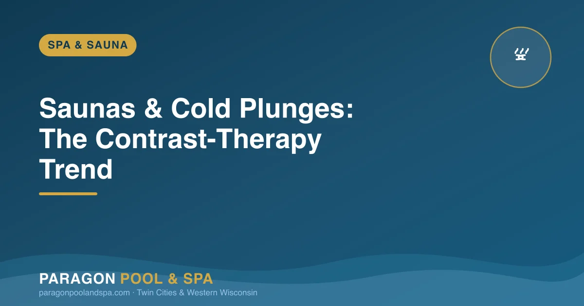 Saunas and Cold Plunges: Minnesota's Backyard Contrast-Therapy Trend
